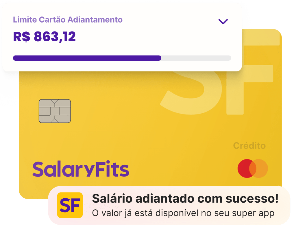 celular mostrando como é facil pedir adiantamento salarial